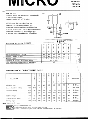 MOB61DR Datasheet PDF Micro Electronics