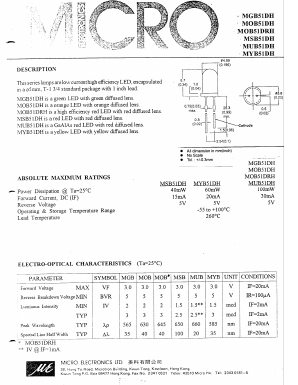 MGB51DH Datasheet PDF Micro Electronics