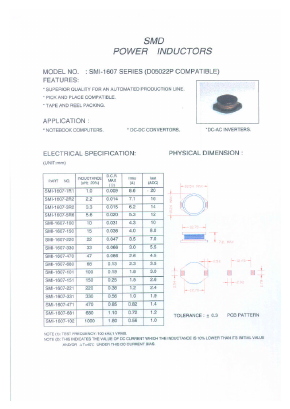 SMI-1607-102 Datasheet PDF Micro Electronics