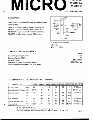 MYB31W Datasheet PDF Micro Electronics