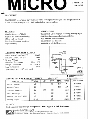 MBB31TA Datasheet PDF Micro Electronics