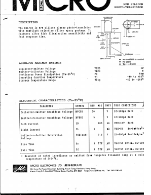 MEL79D Datasheet PDF Micro Electronics