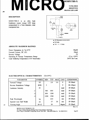 MOB51TBS-1 Datasheet PDF Micro Electronics