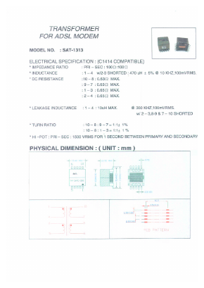 SAT-1313 Datasheet PDF Micro Electronics