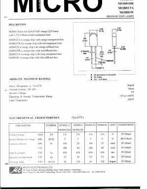MOB81DR Datasheet PDF Micro Electronics