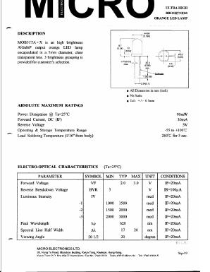 MOB51TA-2 Datasheet PDF Micro Electronics