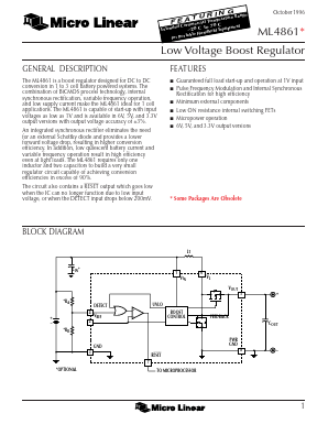 ML4861IS-3 Datasheet PDF Micro Linear Corporation