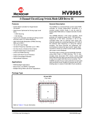 HV9985 Datasheet PDF Microchip Technology