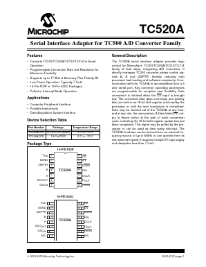 TC520ACPD Datasheet PDF Microchip Technology