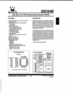28C64B-90/D Datasheet PDF Microchip Technology