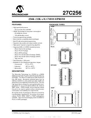 27C256-90/P Datasheet PDF Microchip Technology