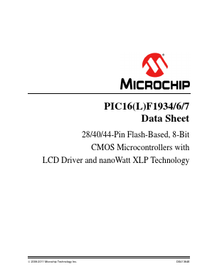 PIC16LF1936-ISS Datasheet PDF Microchip Technology