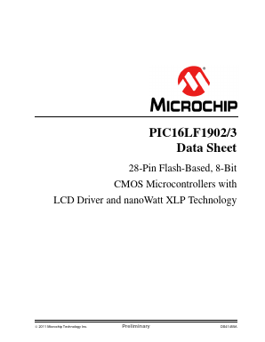 PIC16LF1902T-ISS301 Datasheet PDF Microchip Technology