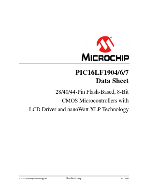PIC16LF1906 Datasheet PDF Microchip Technology