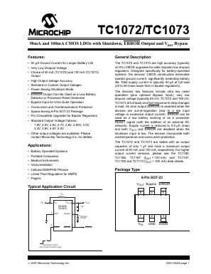 TC1072-2.6V Datasheet PDF Microchip Technology