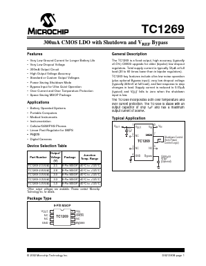 TC1269-30VUA Datasheet PDF Microchip Technology