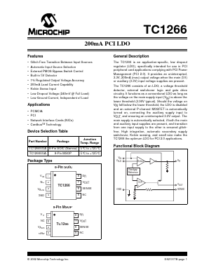 TC1266 Datasheet PDF Microchip Technology