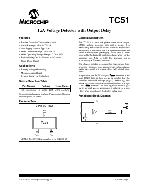 TC51 Datasheet PDF Microchip Technology