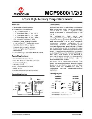MCP9800A4-M/OT Datasheet PDF Microchip Technology