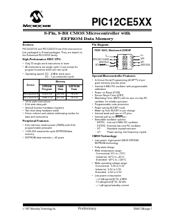 PIC12CE519T-04I-SM_97 Datasheet PDF Microchip Technology