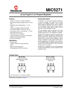 MIC5271 Datasheet PDF Microchip Technology