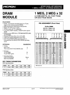 MT16D232G-XXX Datasheet PDF Micron Technology