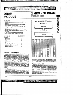 MT16D232Z-8 Datasheet PDF Micron Technology
