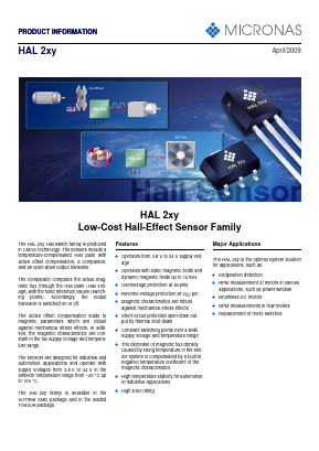 HAL210 Datasheet PDF Micron Technology