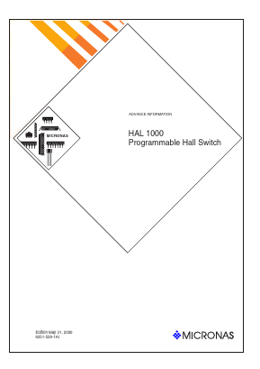 HAL1000UT-K Datasheet PDF Micronas