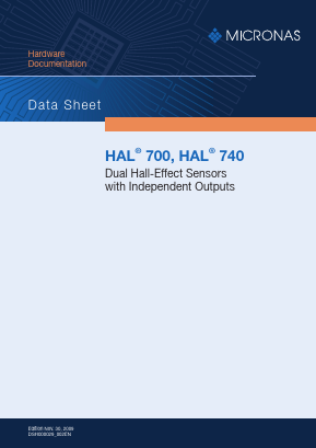 HAL700 Datasheet PDF Micronas