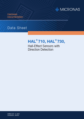 HAL710 Datasheet PDF Micronas