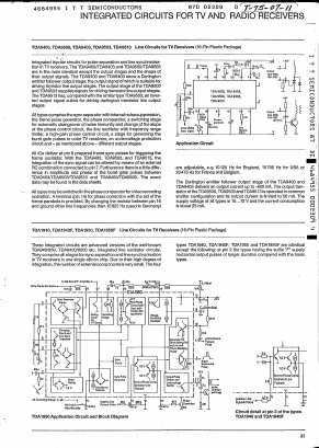 TDA1950 Datasheet PDF Micronas