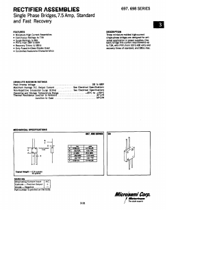 697-4 Datasheet PDF Microsemi Corporation