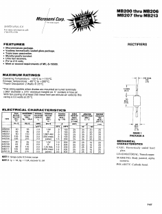 MB204 Datasheet PDF Microsemi Corporation