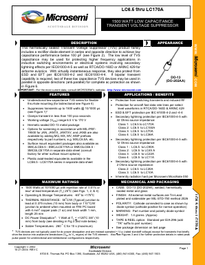 LC7A Datasheet PDF Microsemi Corporation