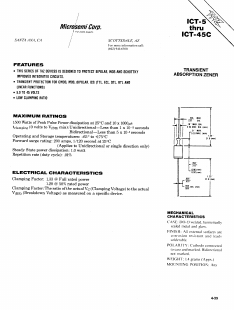 ICT-XXX Datasheet PDF Microsemi Corporation