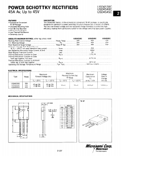 USD4545C Datasheet PDF Microsemi Corporation