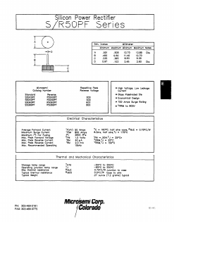 S5040PF Datasheet PDF Microsemi Corporation