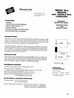 15KE200A Datasheet PDF Microsemi Corporation