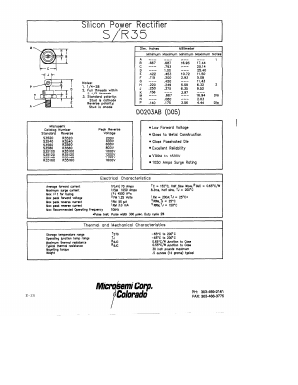S35160 Datasheet PDF Microsemi Corporation