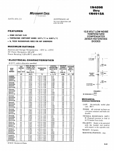 1N4911A Datasheet PDF Microsemi Corporation