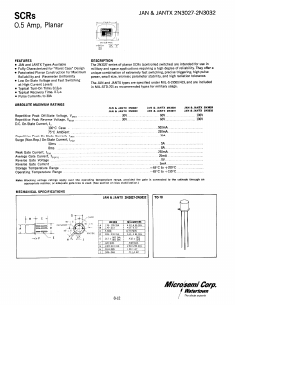 2N3029 Datasheet PDF Microsemi Corporation