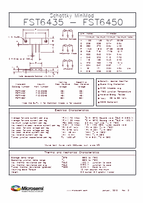 FST6435A Datasheet PDF Microsemi Corporation