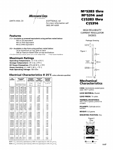 MS5309 Datasheet PDF Microsemi Corporation
