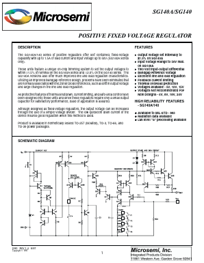 SG140-18L Datasheet PDF Microsemi Corporation