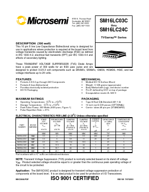 SM16LC08C Datasheet PDF Microsemi Corporation