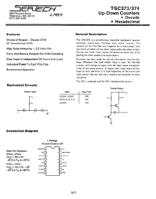 TSC374CL Datasheet PDF Microsemi Corporation
