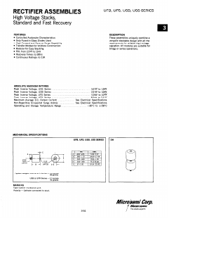 UFB75 Datasheet PDF Microsemi Corporation