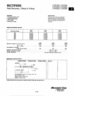 UTR2320 Datasheet PDF Microsemi Corporation