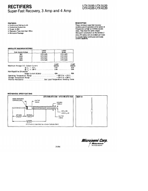 UTX315 Datasheet PDF Microsemi Corporation